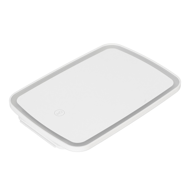 Sminkspegel med lampor USB Uppladdningsbar 45 graders vertikal lutning Dimbar pekskärm Light Up Spegel Vit