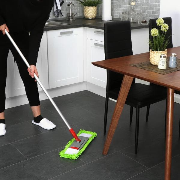 4x erstatningsbetræk til gulvmoppe - Mikrofiber Chenille moppebetræk til grundig rengøring af din stue