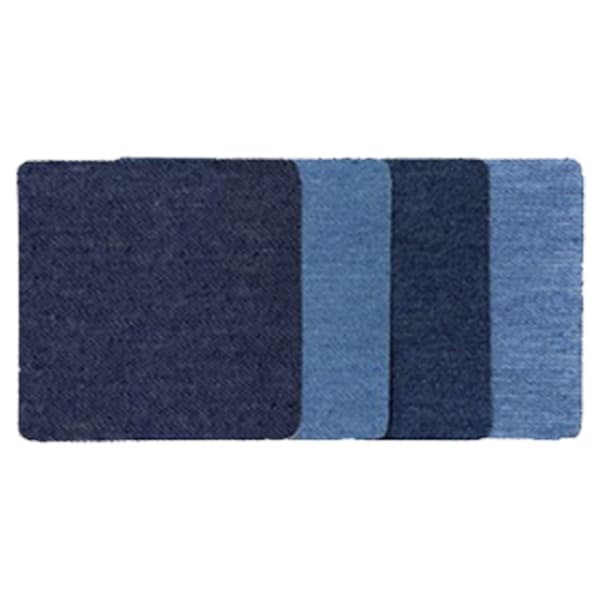 16 st denimlappar, klippbara, slitstarka denimlappar för kläder och byxor