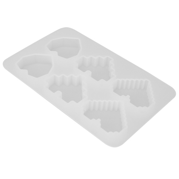 DIY Hjerteformet Form Genanvendelig 3D Silikoneform til Aromaterapi Tabletter Balsam Sæbe
