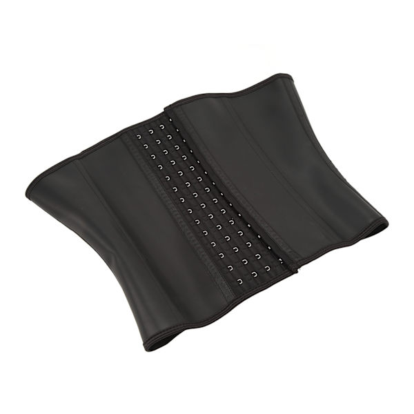Kvinnor Underbyst Latex Sport Waist Trainer 4-rads krok Kroppsform Bär Korsett S