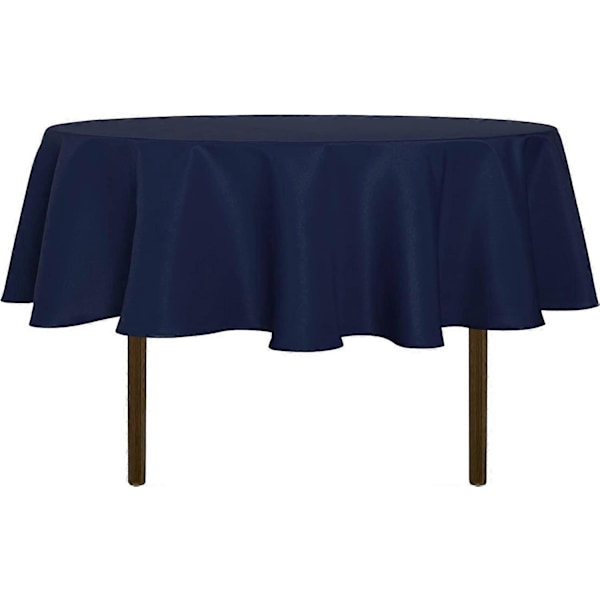 Rund Duk - 152 cm - Vattenavvisande Spilltät Tvättbar Polyester Duk Dekorativt Tygbordsöverdrag för Matbord, Bufféer