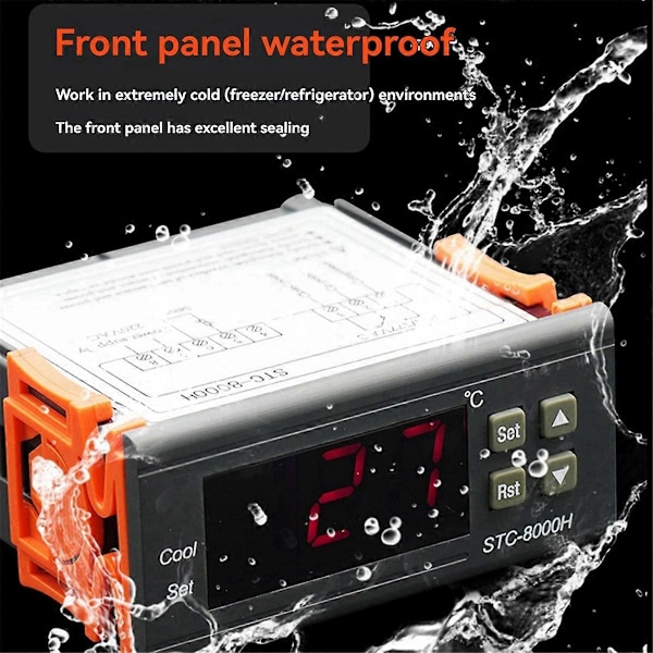 STC-8000H Temperaturkontrol til fiskemaskine 220V
