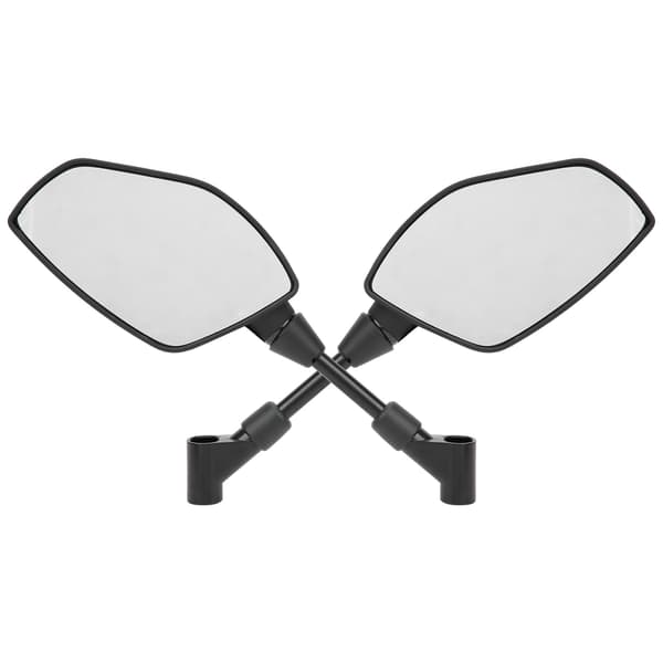 Par Motorcykel Backspeglar Universal Styrände Glas Flexibel Styrfäste