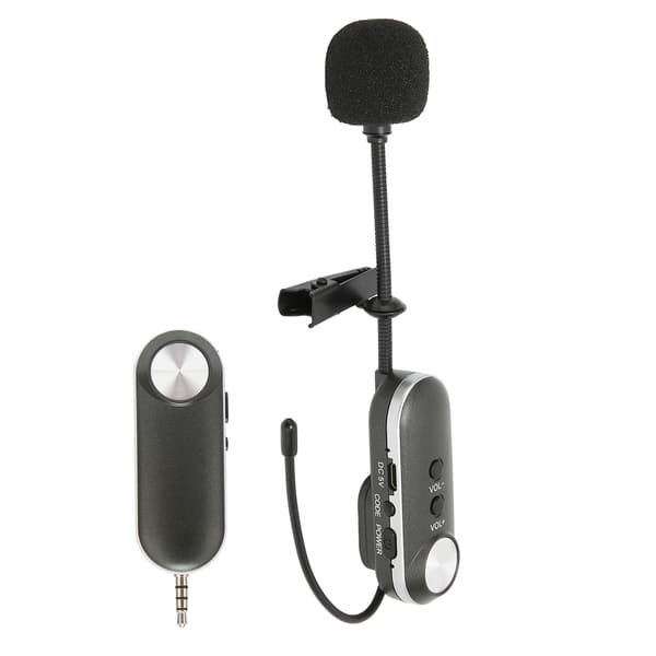 T‑3 Trådløs Lavalier Mikrofon UHF Professionel Reversmikrofon til Mødetale PA-system 100‑240VAU Stik