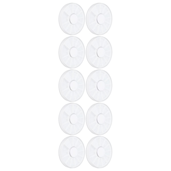 10 stk Nail Art Oppbevaringsboks 12 Grids Runde Støvtett Klare smykker Organisere Beholder for Perler Øredobber Piller