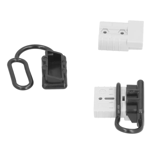 Batteri Quick Connect Afbryder Elektrisk Stik til Genopretningsspil med Håndtag 50A 12-36VDC Grå