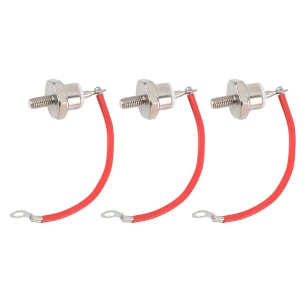 3 stk. ZX70 12 Diode Rustforebyggelse Stabil Ydeevne 70A Diode med Ledning til Motorstyring Positiv Rød Ledning