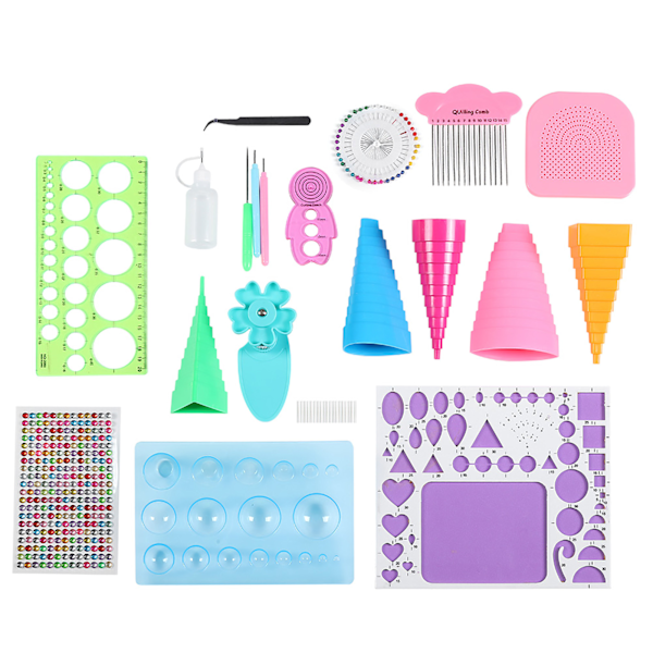 Käsityön paperikortti askartelu Quilling työkalusarja Pinsetit helmet neula DIY Scrapbooking lisävaruste