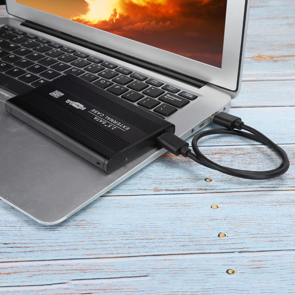 2,5 tommer SATA USB 3.0 mobil harddisk eksternt kabinett HDD aluminiumsboks