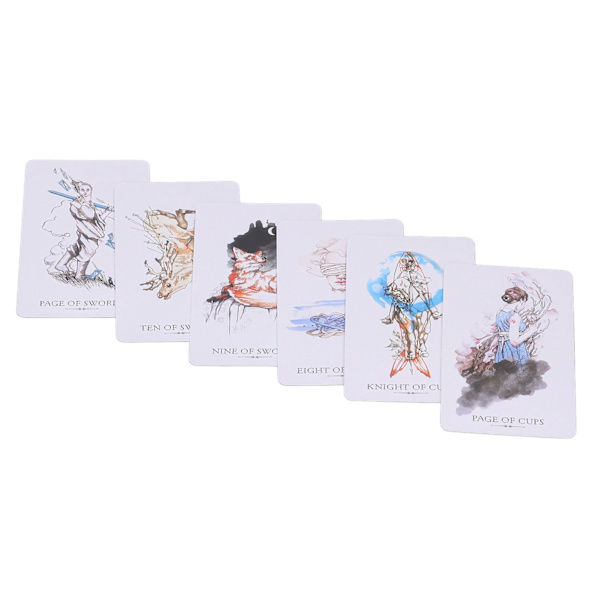 78 Decks The Linestrider Tarot Vackra Mönster Belagd Pappersprognoskort Spel
