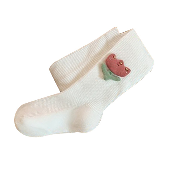 Flickor Strumpbyxor Stickade Bomull Footed Leggings Strumpor Andas Varm Toddler Strumpbyxor för Höst Vinter S