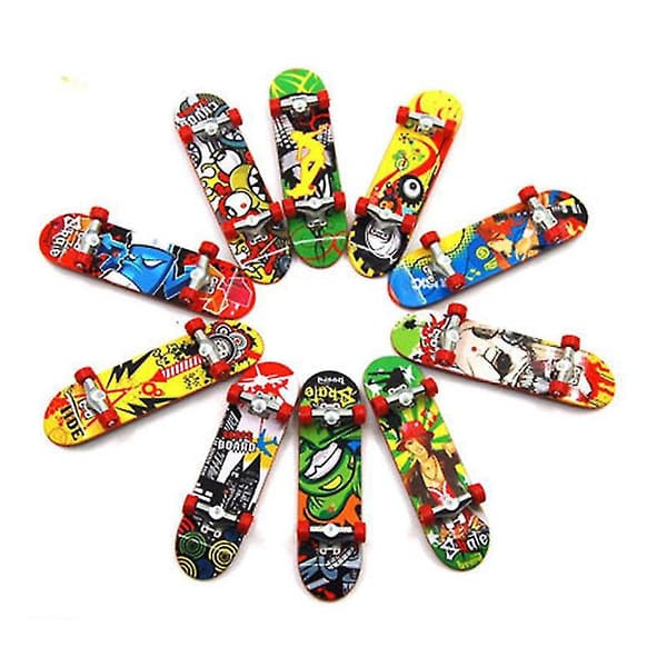 Mini Finger Skateboard Leksaksset med 8/10/15 Delar för Fingertoppsrörelser