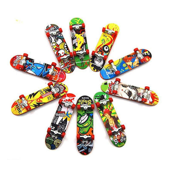 Mini Finger Skateboard set med 8/10/15 bitar för fingertopsrörelse