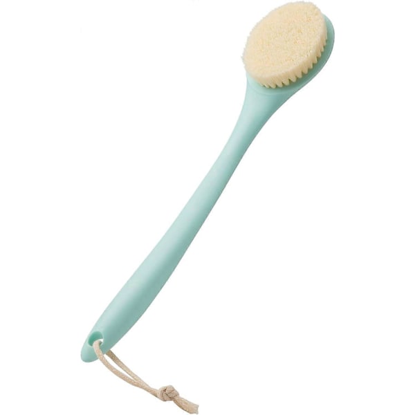 Badborste Extra Mjuk Duschborste Ryggskrubbare med Halkfritt Långt Handtag och Hängögla för Exfoliering Rengöring av Huden Bule