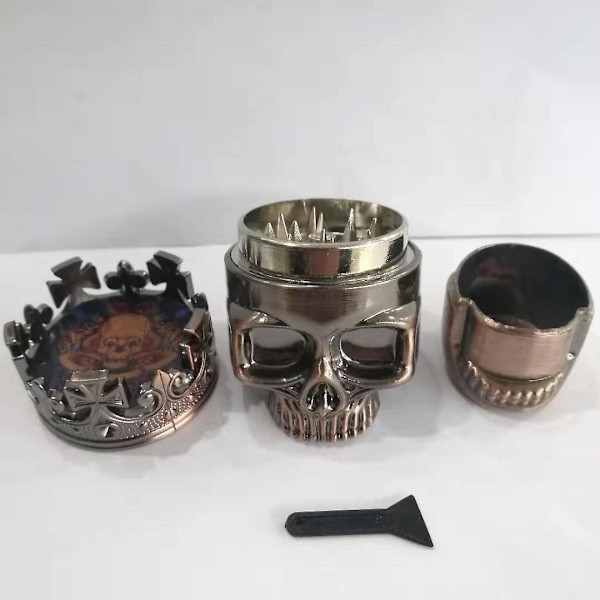 Metallikallo-mylly kruunulla yrtteille ja mausteille 45 mm