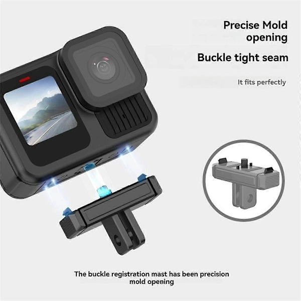 Magnetisk Quick Release Base til GoPro Hero 13 Adapter Kit Sort12