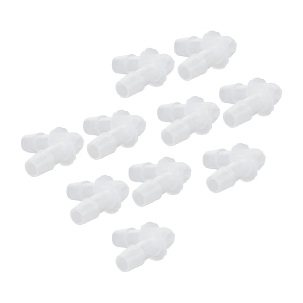 10 st Rörböj Koppling 90 Grader Anslutningsadapter L Form Lika Diameter Plastkopplingar 9.5mm