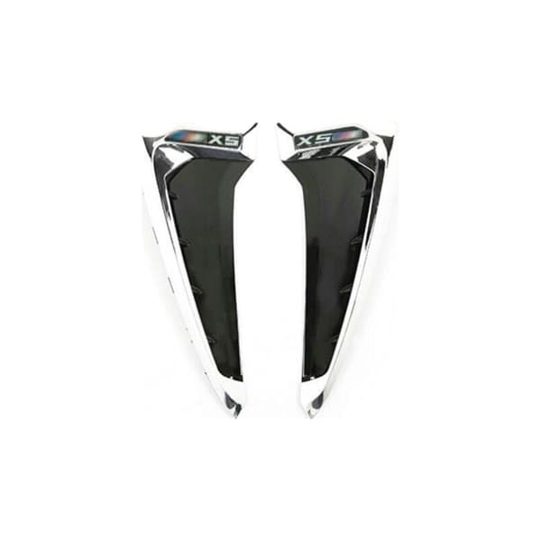 2-delt sideudluftningsdæksel til BMW X5 F15 2014-2018 Krom ABS Marker Fender