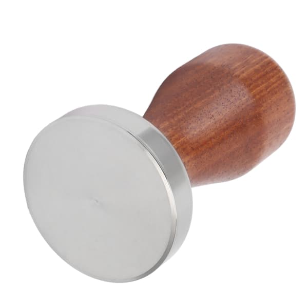 Kaffetamper Multifunksjonell 304 Rustfritt Stål Flat Base Kaffepulver Bønne Press Hammer for Kaffelaging 51mm/2.01in