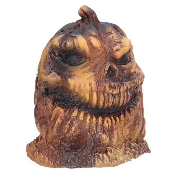 Skummel gresskarhode lysornament Halloween hjemmedekorasjon Halloween skulptur ornamenter#C