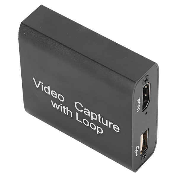 Videoopptakskort med HD Multimedia Interface Loop Out USB Live Game Capture Board for PS4 Switch Laptop