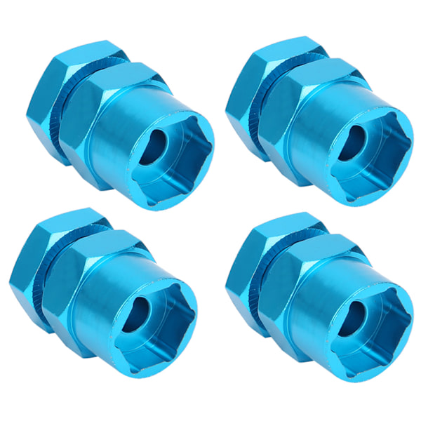 12mm til 17mm hjulhex-konverteradapter tilbehør passer til 1/10 RC Crawler 15mm blå