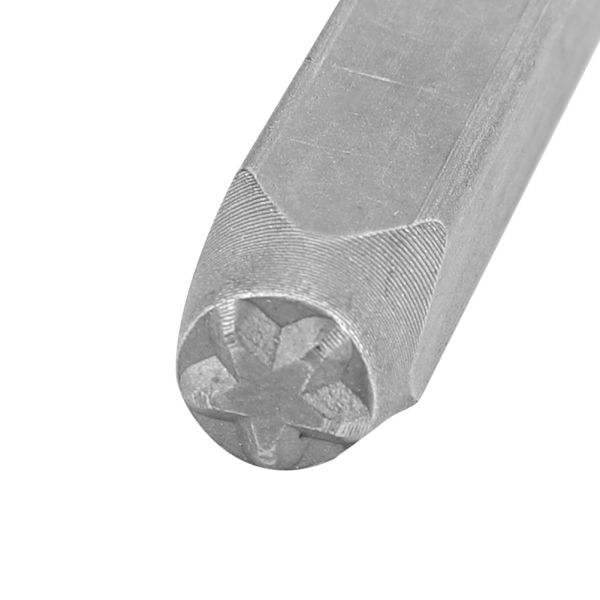CR V stålstempelformet metallstempel for tilpasning av stålskinn (stjerne)