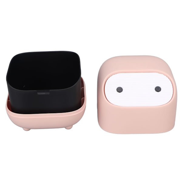 Sminkbord Mini papperskorg Hemmakontor Fashionabla söta sminkbordspapperskorg med lock