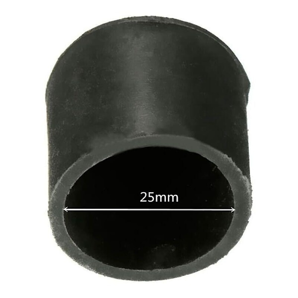 Sæt med 4 beskyttelseshætter til stoleben - Solid, anti-ridse, gulvbeskyttelse - Størrelse: 25 mm