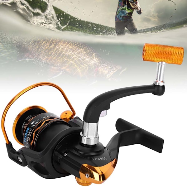 Helt metall spole vikbar rocker arm saltvatten spinnrulle fiskerulle tillbehör verktyg TF3000