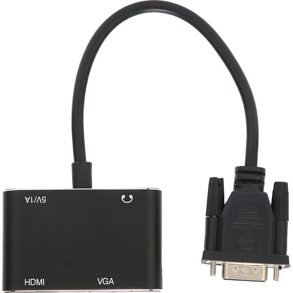 VGA til HDMI-adapter med lydutgang, videokonverter for PC-skjerm
