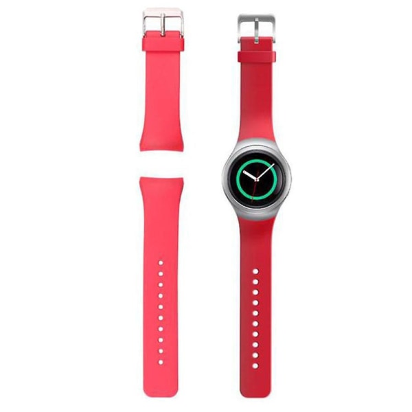 Valkoinen pehmeä silikoni Sport Style -vaihtoranneke Samsung Gear S2 Smart Watch SM-R720/SM-R730 -versiolle