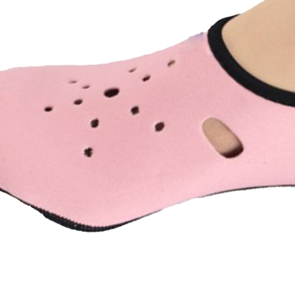 Fortykkede Anti-Skrid Dykkersokker Svømmesokker Snorkling Udstyr til Mænd Kvinder Vandsport Pink S (Indvendig Længde 22,5 cm)
