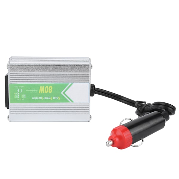 80W Smart Power Voltage Inverter DC12V til AC220V Korreksjonsbølger Sanntidsmonitorering med LED-indikator
