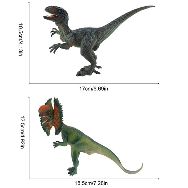 Dilophosaurus Dinosaur Actionfigur Dinosaur Simulationslegetøj Dinosaurpynt Gave til børn