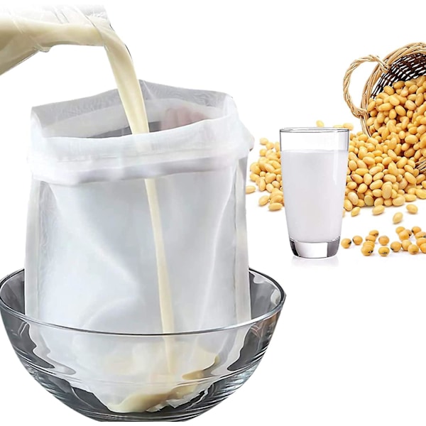 Set med 2 återanvändbara ostdukar för silning, hembryggning, nötmjölk, juice, ostduk, yoghurt, humle - 45 x 60 cm