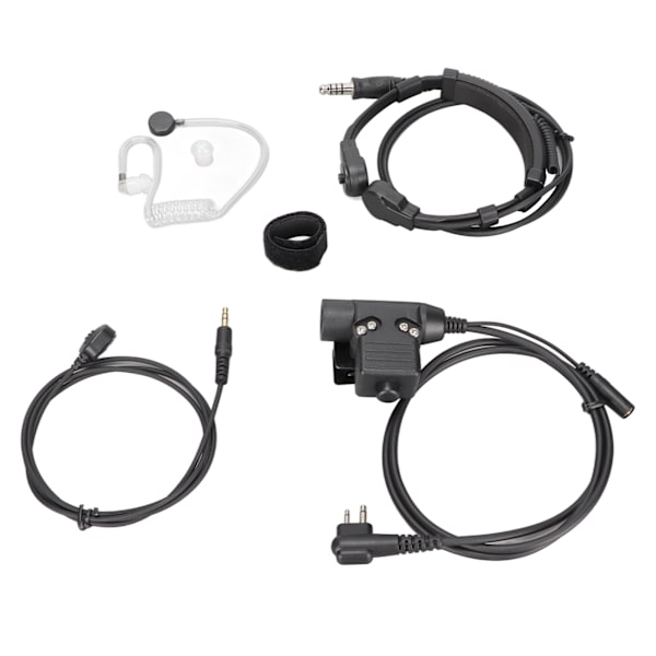 U94 PTT med fingermikrofon PTT 7,1 mm Retractable Throat Control Headset til Motorola GP88 GP300 GP3688 DEP450
