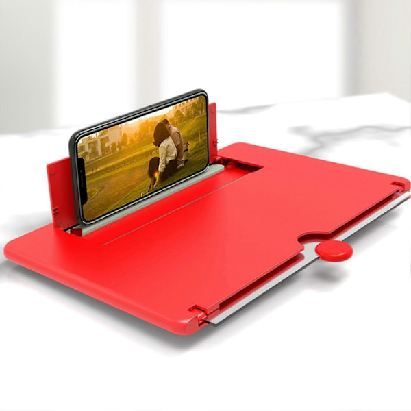 10-tommers Mobiltelefonskjermforsterker ABS Plast Sterk Og Holdbar Forsterker For Filmer Videoer Og Gaming Zekai Svart
