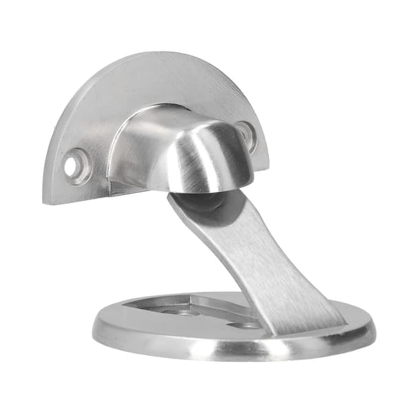 Dørstopper i rustfritt stål med magnetisk fangstholder, ingen boring for oppussing