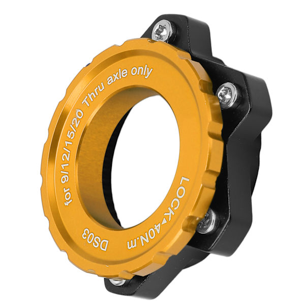 MEIJUN Centerlock til 6 Bolt Fitting Adapter Lockring Aluminiumlegering Akselnavadapter til Thru Axle Nav Guld