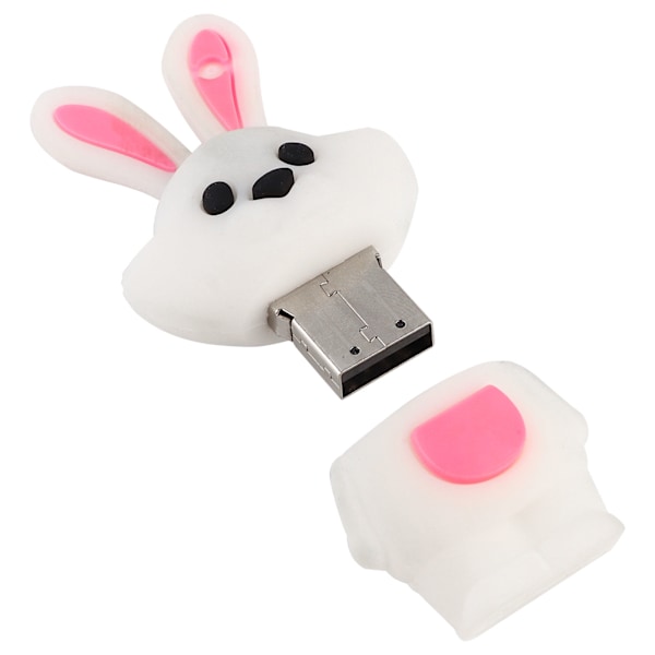 Tegneserie USB Flash Drive 2.0 Pendrive Kanin Dukke Bærbar Minnepinne U Disk Tilbehør 64GB