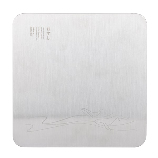 Sushi Plate 304 Stainless Steel Square Dinner Plate Dish Tableware for Cake DessertM