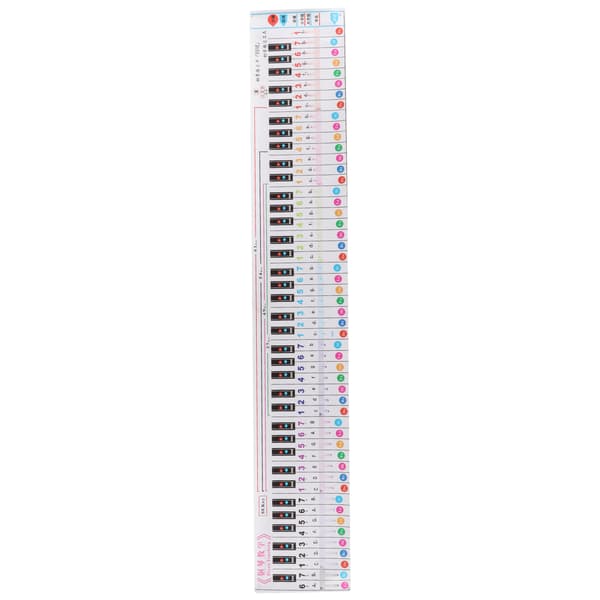 Piano Keyboard Note 88 Key Chart Bærbar Vanntett Læringsguide for Fingerøvelse