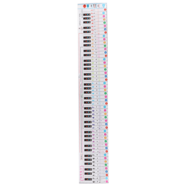 Piano Keyboard Note 88 Näppäintaulukko Kannettava vedenpitävä oppimisopas sormiharjoitteluun