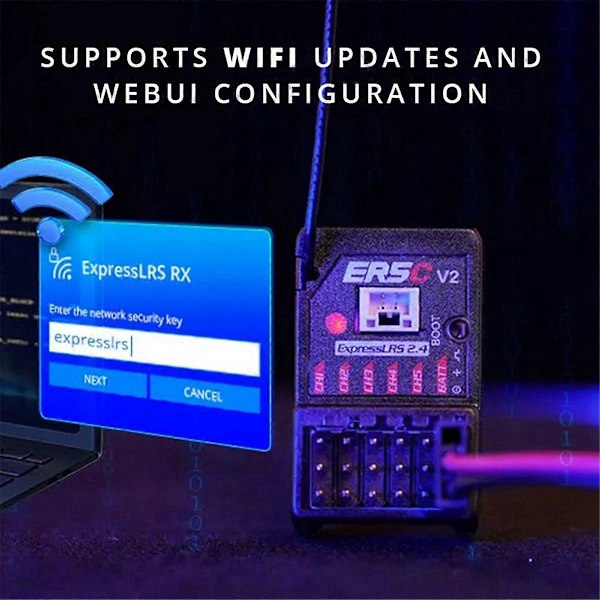 For ER3Ci 3CH RX Mottaker 2.4GHz ELRS PWM Mottaker