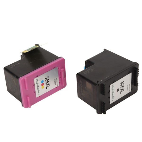 2 st bläckpatroner 305XL färgade svarta utbytespatroner för HP för Deskjet 2755 2725 2723 2722 1255 Plus 4152 4155
