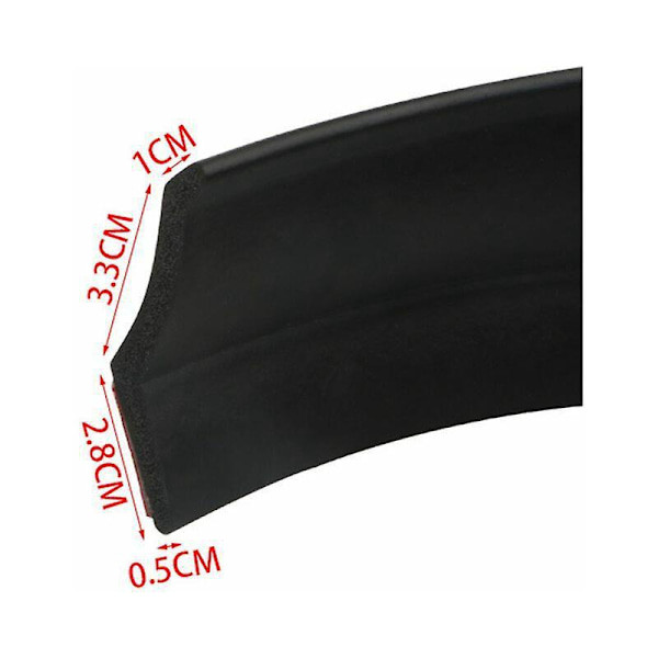 Universell Garagedörr Botten Tröskel Gummitätning DIY Väderlist Flood Barrier Ersättning Garagedörr Isolering Längd 2,5m Tjock