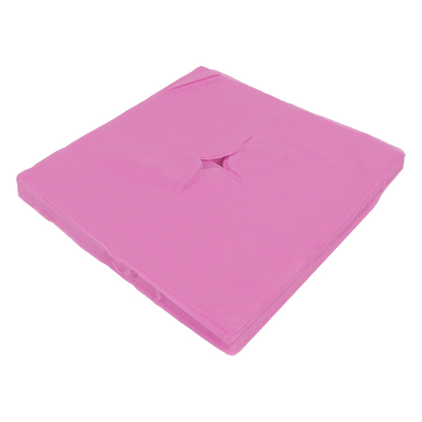 100 kpl kasvotuen cover reiän muotoilu Hyvä vettä imevä hengittävä kertakäyttöinen niskatuen cover kauneushoitoloihinPink