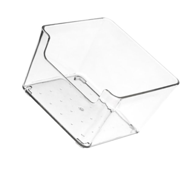 Låda Förvaringsbrickor Slitstark Transparent plast Låda Förvaringslåda för kök Liten fyrkantig låda